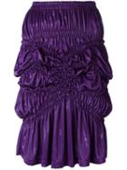 Issey Miyake Vintage Ruched Skirt, Women's, Size: Small, Pink/purple