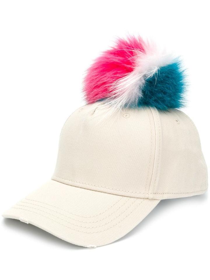 Mr & Mrs Italy Pom-pom Cap - Neutrals