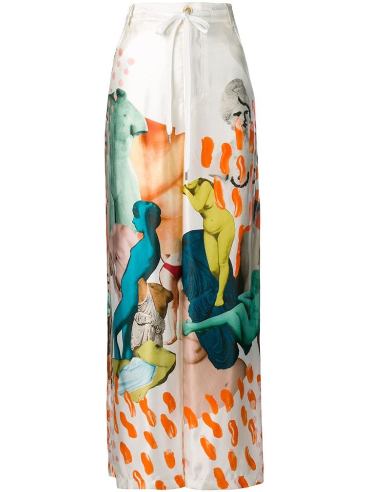 Marni Afrodite Print Trousers - Neutrals
