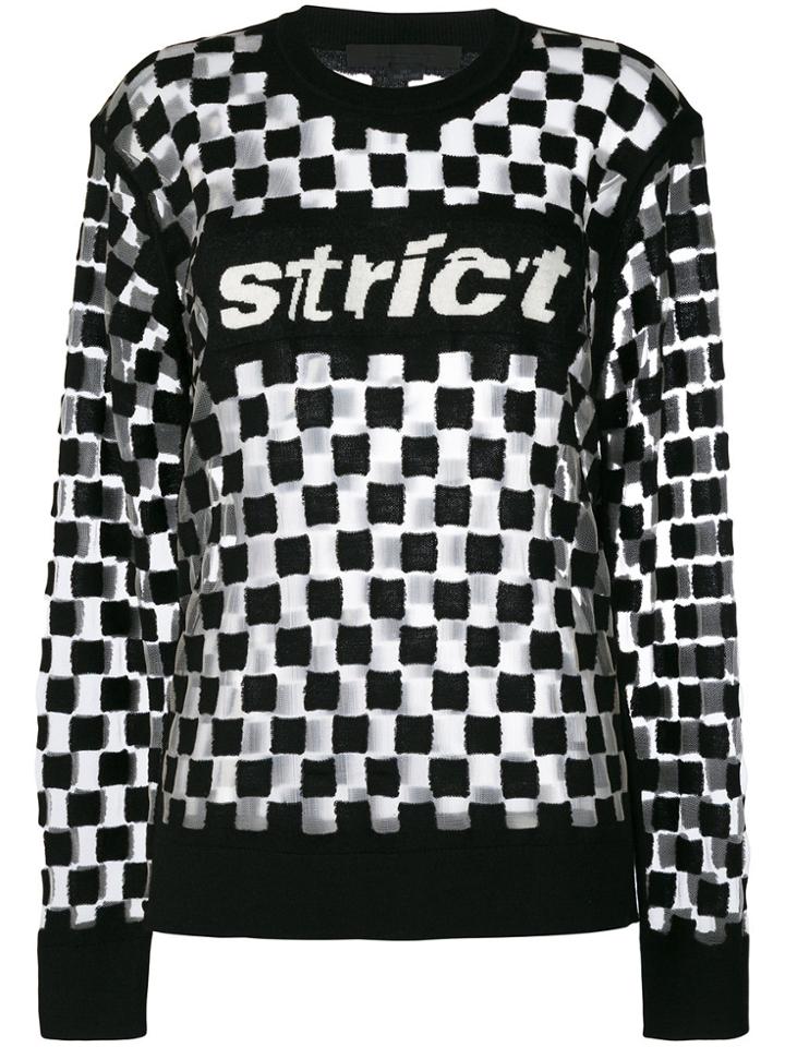 Alexander Wang Strict Check Jumper - Black