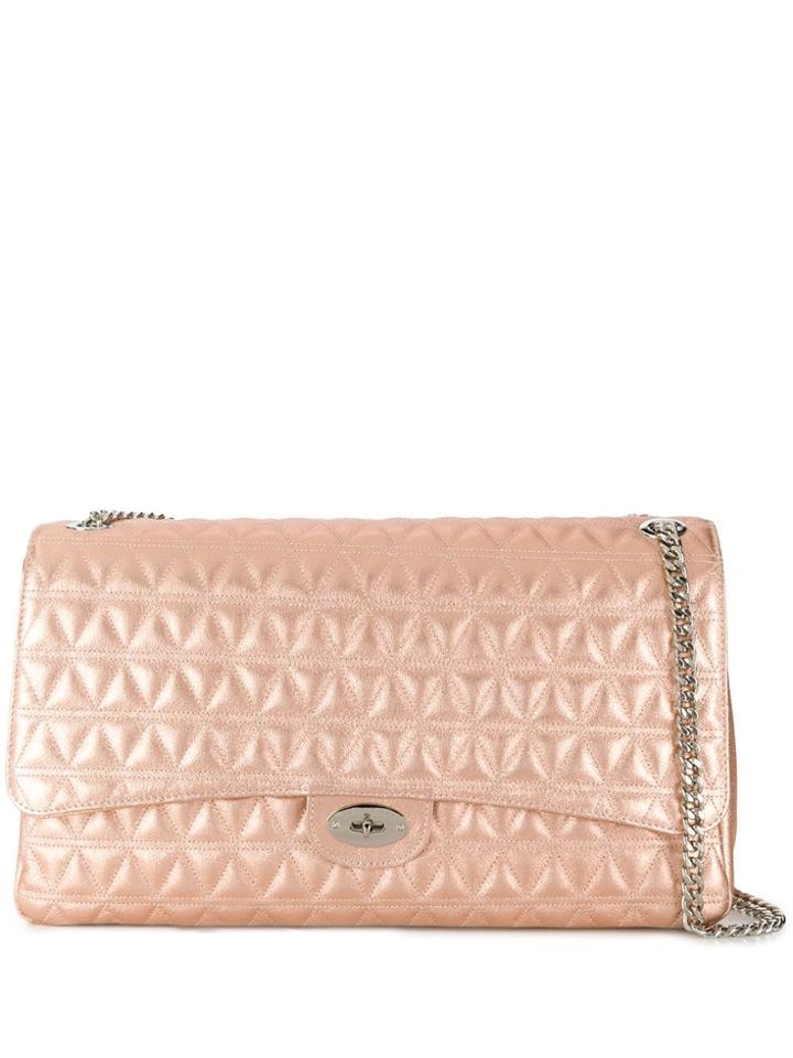 Marc Ellis Pilar Large Embroidered Shoulder Bag - Pink