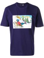Love Moschino Graphic Printed Sled T-shirt - Blue