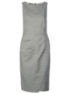 Narciso Rodriguez Checkered Fitted Dress - Grey