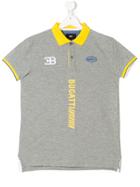 Bugatti Kids Teen Contrast Trim Polo Shirt - Grey