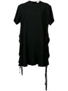 Red Valentino Ruffled T-shirt Dress - Black