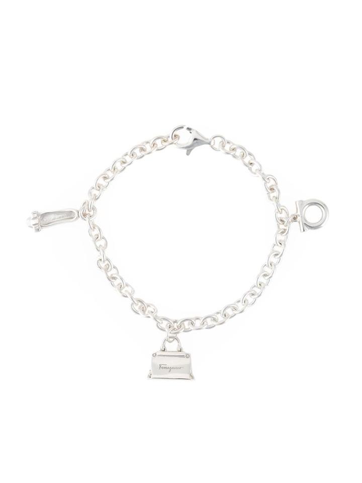 Salvatore Ferragamo Charm Bracelet, Women's, Metallic