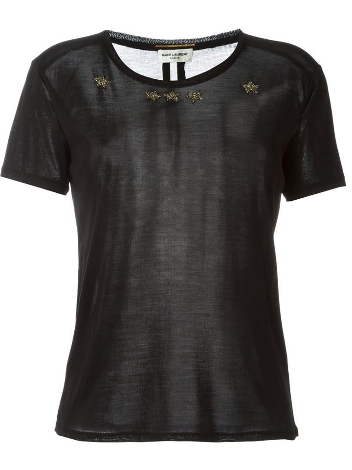 Saint Laurent Beaded Star T-shirt