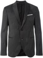 Neil Barrett Abstract Print Blazer, Men's, Size: 50, Grey, Polyester/spandex/elastane/virgin Wool