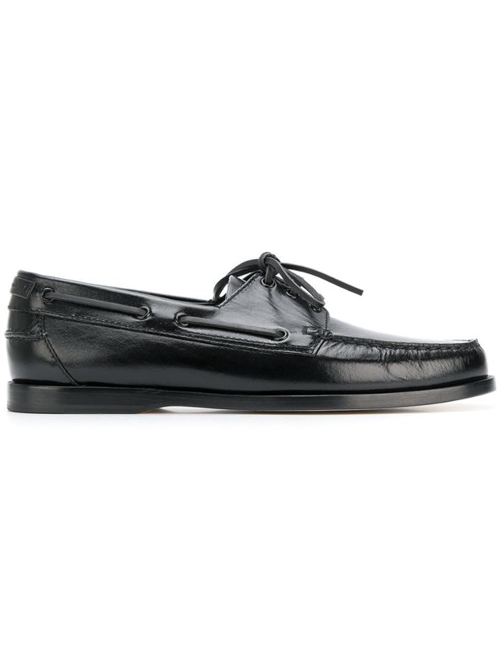 Saint Laurent Deck Lace-up Loafers - Black