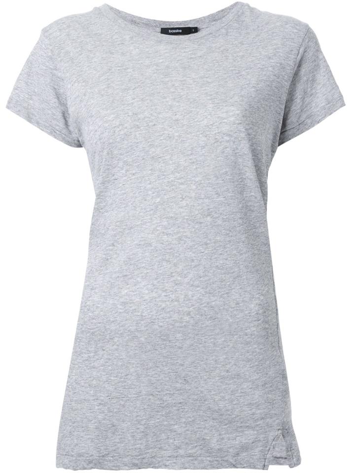 Bassike Slim Vintage Neck T-shirt - Grey