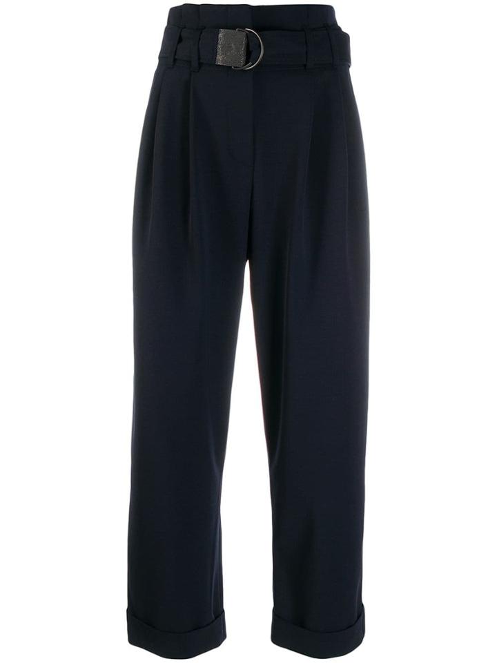 Brunello Cucinelli Adjustable Waist Trousers - Blue