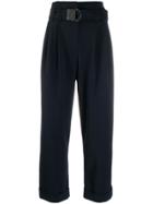 Brunello Cucinelli Adjustable Waist Trousers - Blue