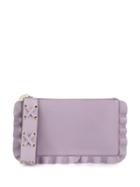 Red Valentino Red(v) Rock Ruffles Clutch - Purple