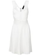 John Richmond Panelled Knit Dress - White