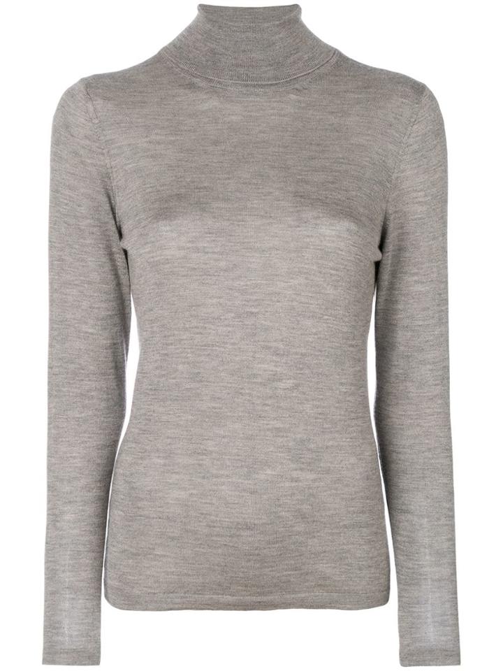 Le Tricot Perugia Roll Neck Sweater - Neutrals