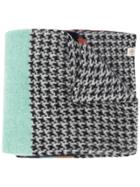 Mulberry Brushed Houndstooth Scarf - Brown
