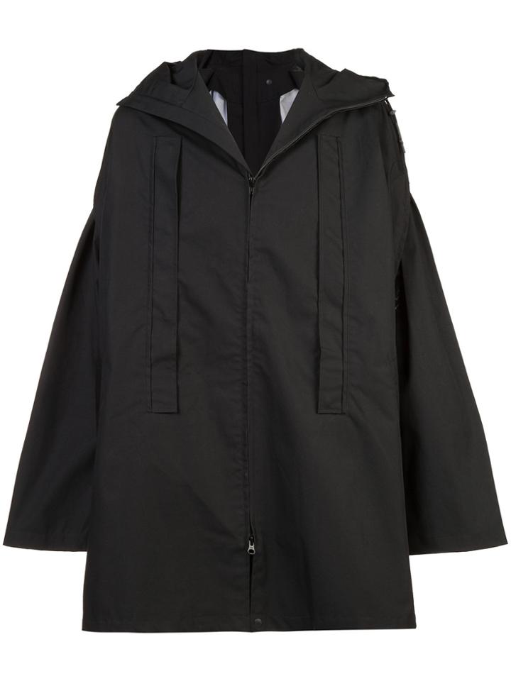 Y-3 X Layer Poncho Coat - Black
