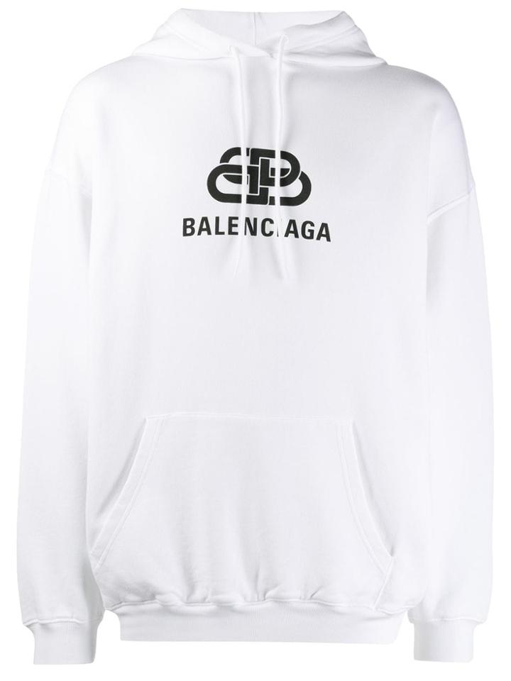 Balenciaga New Bb Hoodie - White
