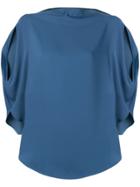 Mm6 Maison Margiela Side Slit Blouse - Blue