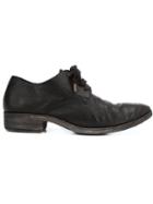 A Diciannoveventitre Distressed Lace-up Shoes, Men's, Size: 44, Black, Leather
