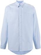 Visvim Albacore Shirt With Check Elbow Patches - Blue