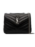 Saint Laurent Black Loulou Small Quilted Leather Crossbody Bag