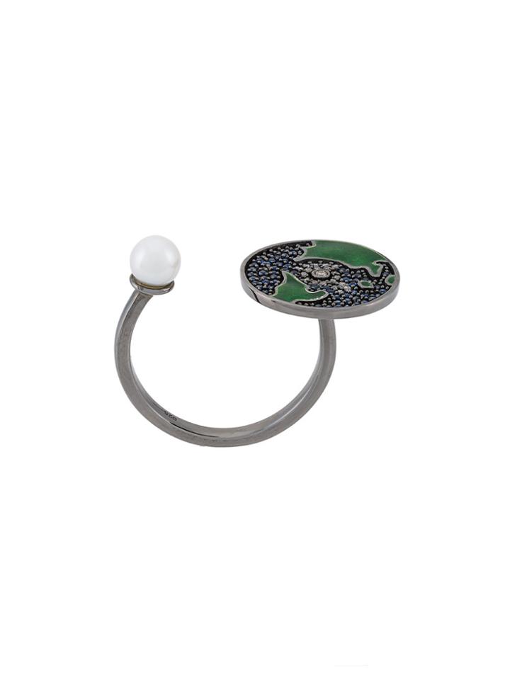 Astley Clarke Earth Open Ring - Grey