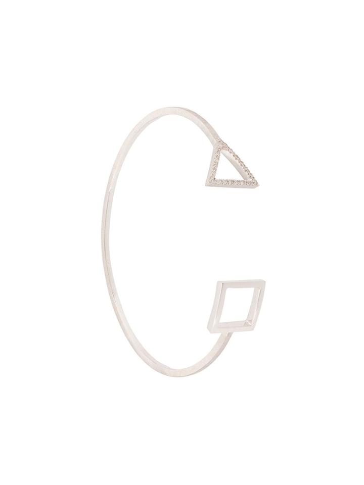 Hadar Nornberg Stud Detail Cuff Bracelet - Grey
