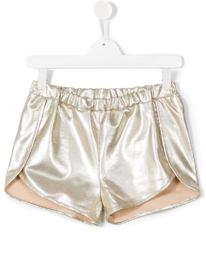 Andorine Teen Shiny Running Shorts, Girl's, Size: 14 Yrs, Nude/neutrals