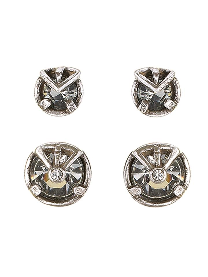 Camila Klein Two Earrings Set - Metallic