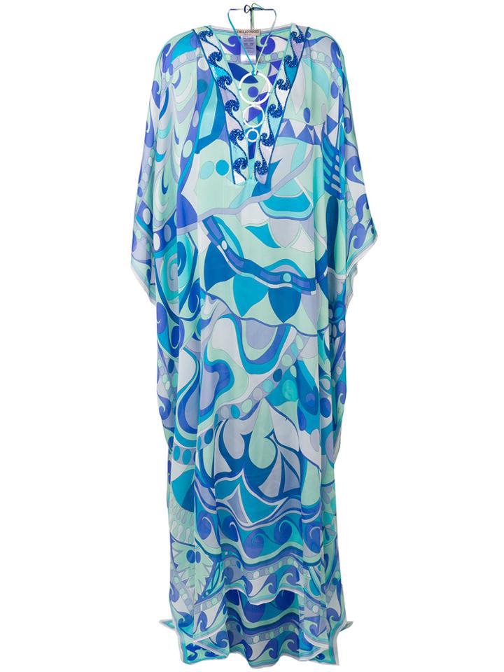 Emilio Pucci Printed Maxi Kaftan - Multicolour