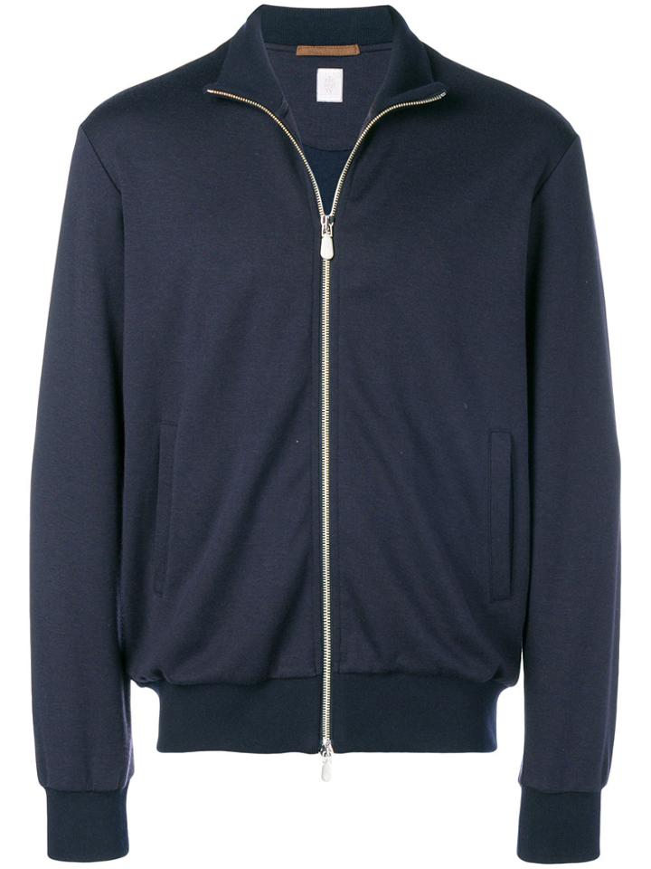 Eleventy Zip Sweatshirt - Blue