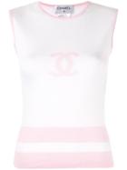 Chanel Vintage Cc Sleeveless Jumper - White