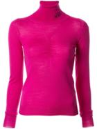 Nº21 Logo Roll Neck Jumper - Pink