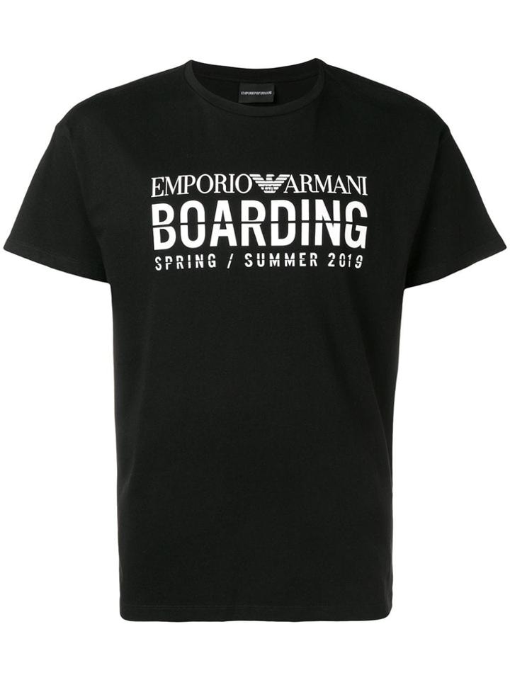Emporio Armani Boarding T-shirt - Black