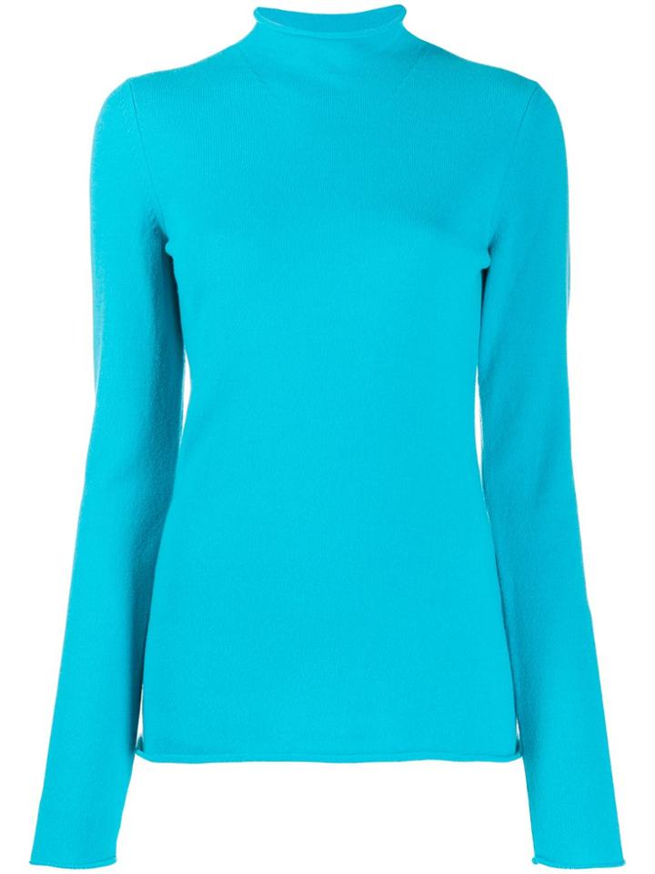 Mrz Knitted Long-sleeve Jumper - Blue