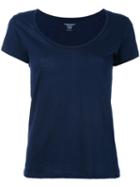 Scoop Neck T-shirt - Women - Cotton - 2, Blue, Cotton, Majestic Filatures