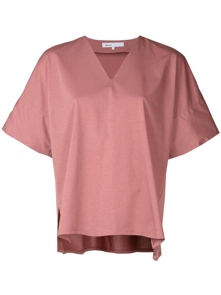 08sircus V-neck Kimono Top - Pink & Purple