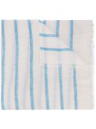 Rag & Bone Striped Scarf, Women's, White, Cashmere/cotton/silk
