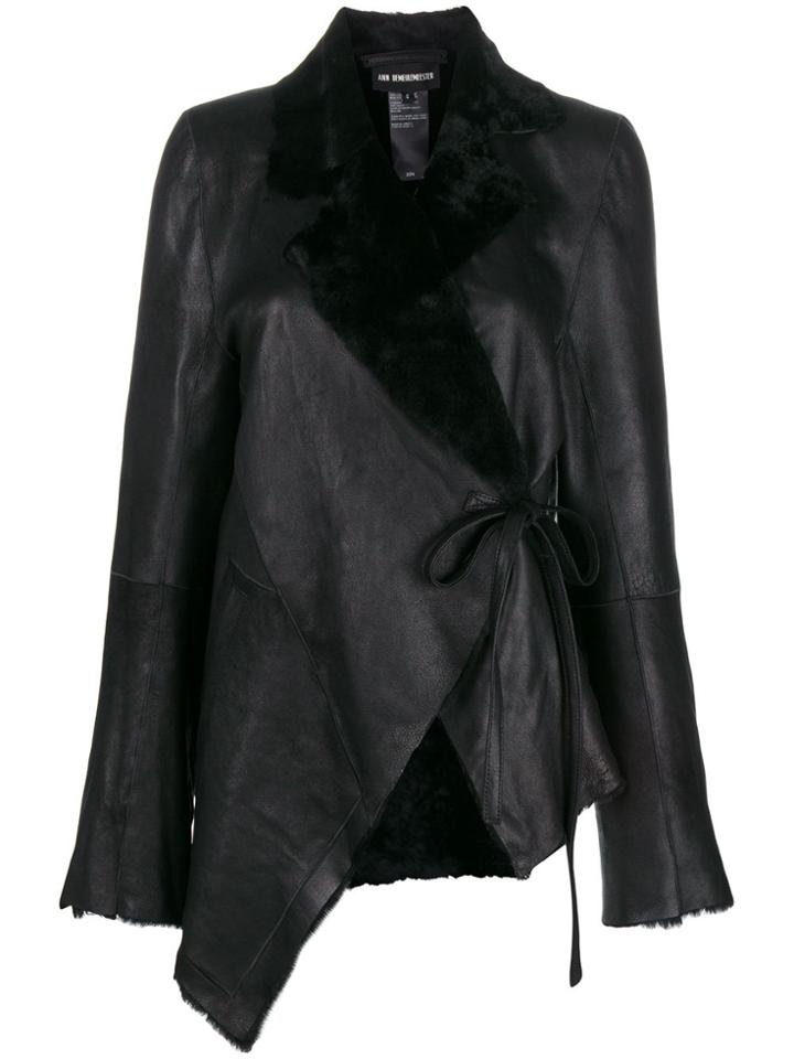 Ann Demeulemeester Asymmetric Coat - Black