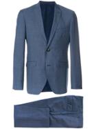 Etro Two Piece Check Suit - Blue