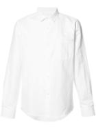A.p.c. Classic Shirt, Size: Large, Red, Linen/flax/cotton