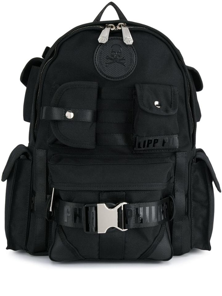 Philipp Plein Utility Backpack - Black