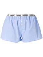 Love Stories Printed Waistband Boxer Shorts - Blue