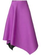 Chalayan Asymmetrical Midi Skirt - Pink & Purple