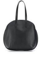Jil Sander Navy Semi-circle Shoulder Bag - Black