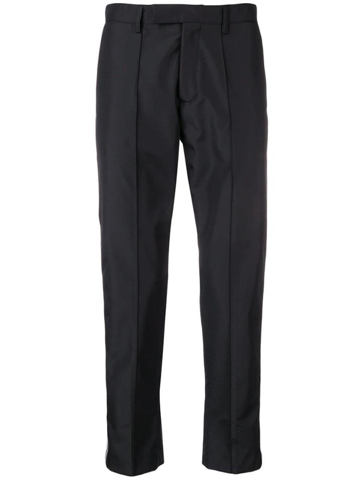 Gcds Logo Stripe Chinos - Black