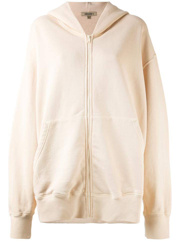 Yeezy - Oversized Hoodie - Women - Cotton - M, Nude/neutrals, Cotton