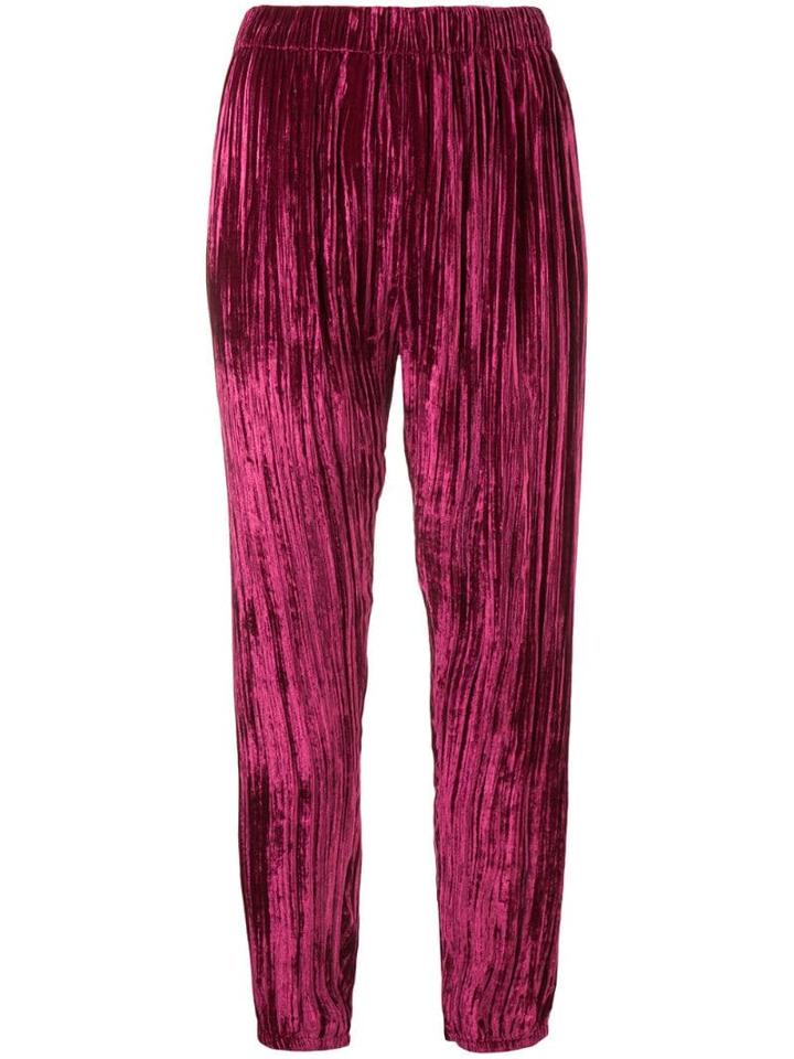 Forte Forte Pleated Cropped Trousers - Pink