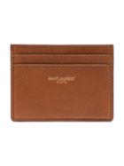 Saint Laurent Slp Vegetal Crdhldr Brwn - Brown